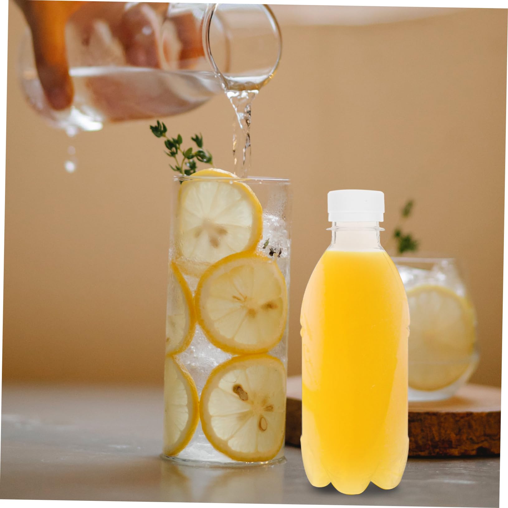 Amazon | HAKIDZEL 6個キャップ付き再利用可能なボトル 飲料容器